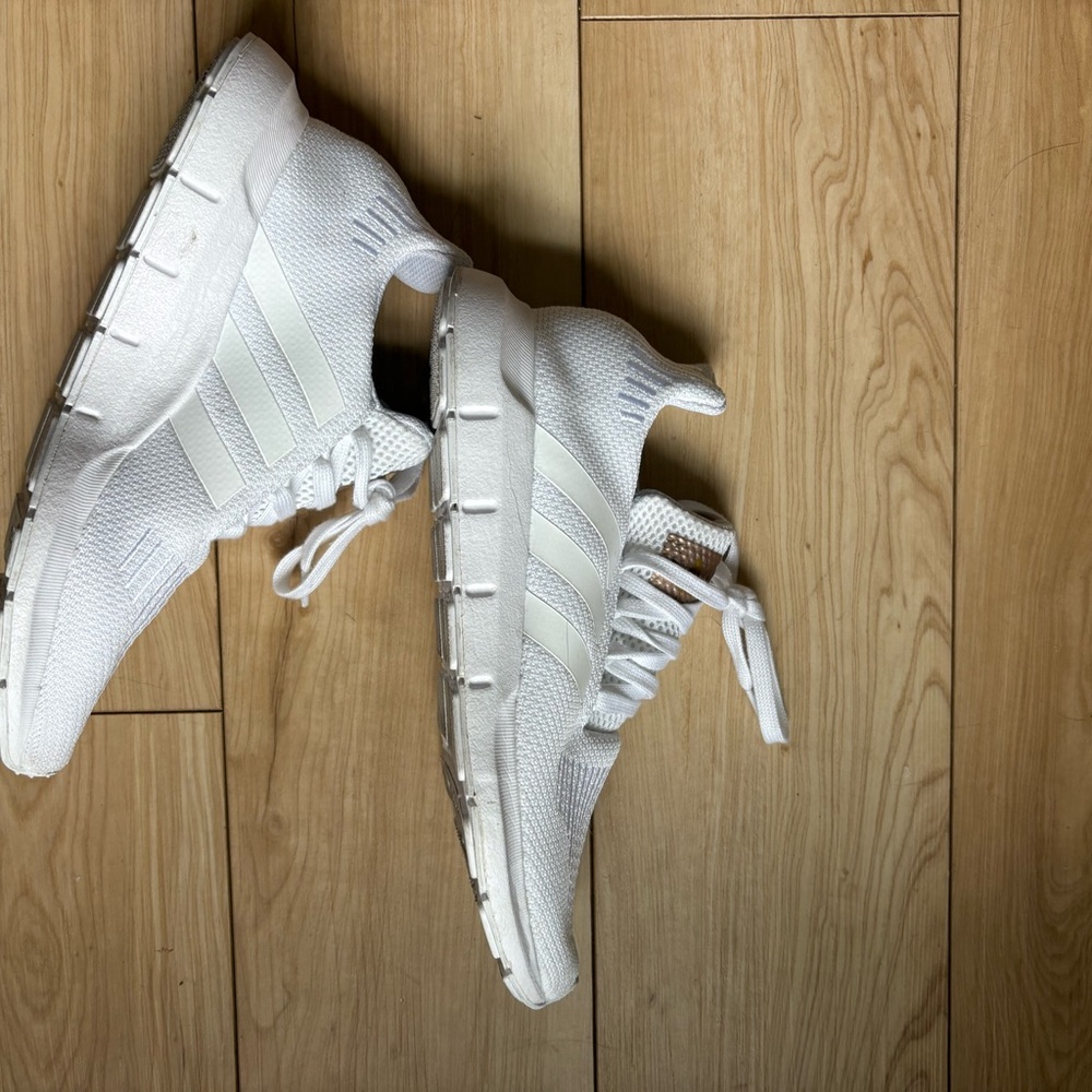 adidas Women’s White Knit Athletic Sneakers